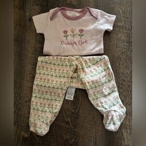 Chick Pea Pink and Cream Baby Top